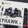 Kelik TA-4J SKYHAWK - interior 3D decals for Hasegawa - 3D belsőtér-részletező matricakészlet