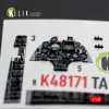 Kelik TA-4J SKYHAWK - interior 3D decals for Hasegawa - 3D belsőtér-részletező matricakészlet