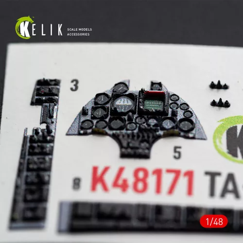 Kelik TA-4J SKYHAWK - interior 3D decals for Hasegawa - 3D belsőtér-részletező matricakészlet