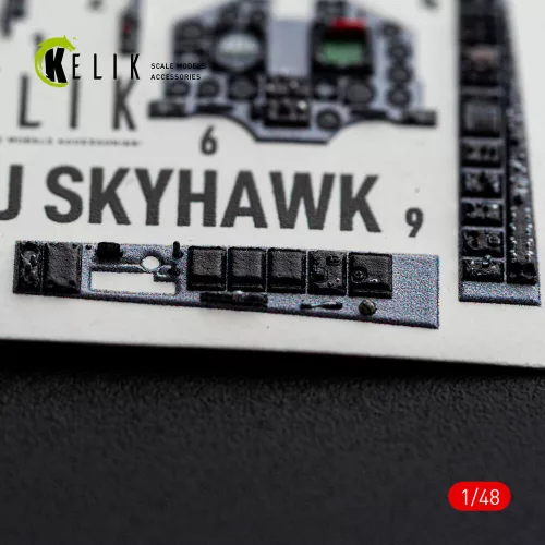 Kelik TA-4J SKYHAWK - interior 3D decals for Hasegawa - 3D belsőtér-részletező matricakészlet