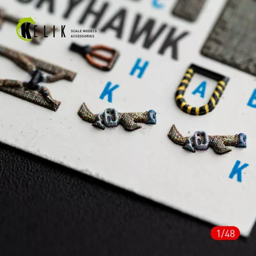 Kelik TA-4J SKYHAWK - interior 3D decals for Hasegawa - 3D belsőtér-részletező matricakészlet