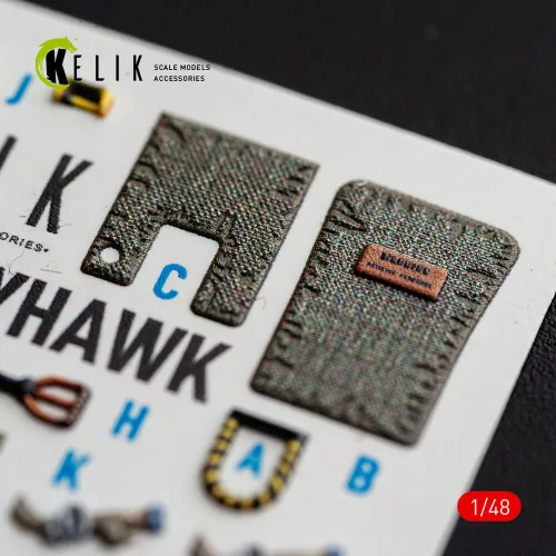 Kelik TA-4J SKYHAWK - interior 3D decals for Hasegawa - 3D belsőtér-részletező matricakészlet