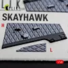 Kelik TA-4J SKYHAWK - interior 3D decals for Hasegawa - 3D belsőtér-részletező matricakészlet
