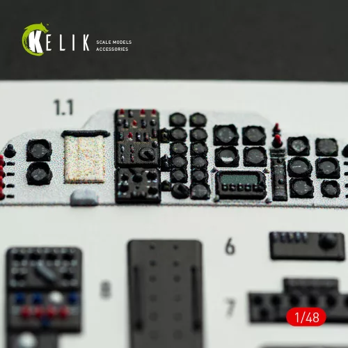 Kelik H-34A/UH-34D - interior 3D decals for Italeri kit - 3D belsőtér-részletező matricakészlet