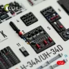 Kelik H-34A/UH-34D - interior 3D decals for Italeri kit - 3D belsőtér-részletező matricakészlet