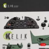 Kelik Hurricane Mk.IIC - interior 3D decals for Hobby Boss - 3D belsőtér-részletező matricakészlet