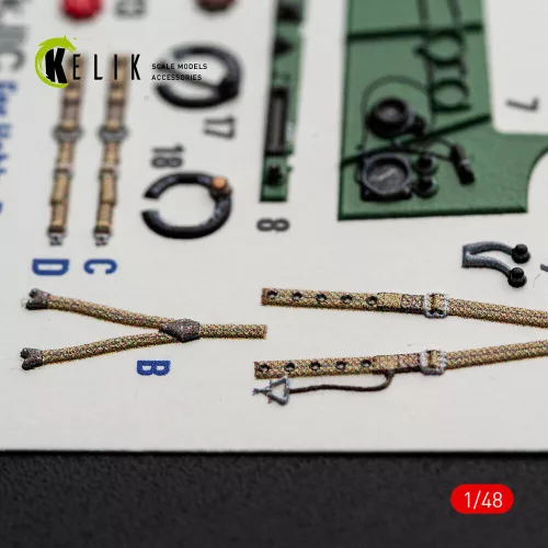 Kelik Hurricane Mk.IIC - interior 3D decals for Hobby Boss - 3D belsőtér-részletező matricakészlet