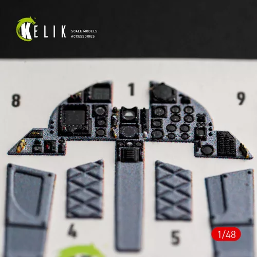 Kelik F-15C (Late) - interior 3D decals for Hasegawa - 3D belsőtér-részletező matricakészlet