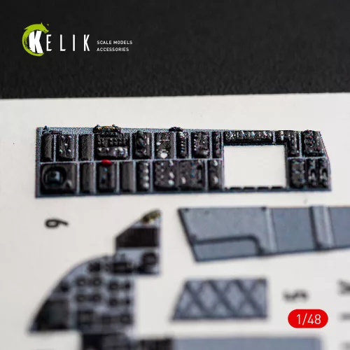 Kelik F-15C (Late) - interior 3D decals for Hasegawa - 3D belsőtér-részletező matricakészlet