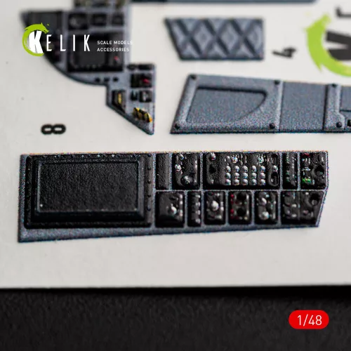Kelik F-15C (Late) - interior 3D decals for Hasegawa - 3D belsőtér-részletező matricakészlet