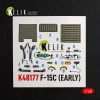 Kelik F-15C (Early) - interior 3D decals for Hasegawa - 3D belsőtér-részletező matricakészlet