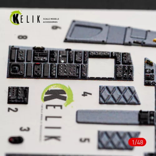 Kelik F-15C (Early) - interior 3D decals for Hasegawa - 3D belsőtér-részletező matricakészlet