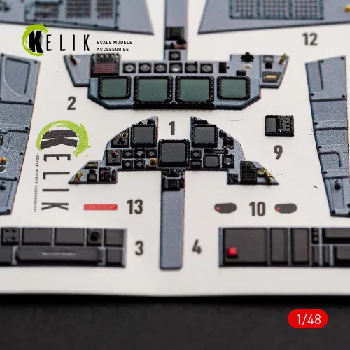 Kelik F-15E (Early) - interior 3D decals for Hasegawa - 3D belsőtér-részletező matricakészlet
