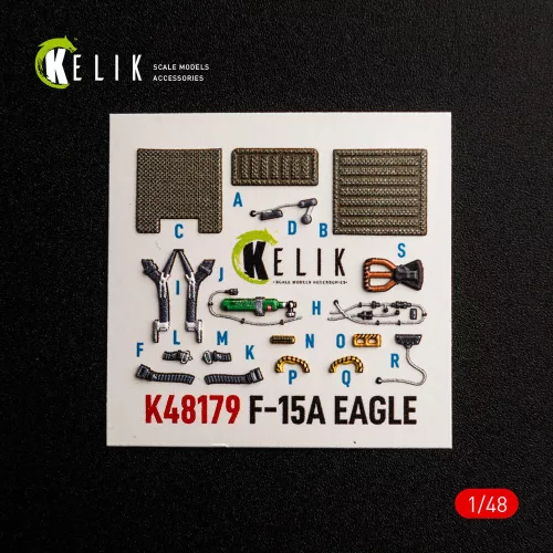Kelik F-15A - interior 3D decals for Hasegawa - 3D belsőtér-részletező matricakészlet