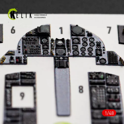 Kelik F-15A - interior 3D decals for Hasegawa - 3D belsőtér-részletező matricakészlet