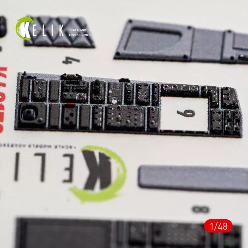Kelik F-15A - interior 3D decals for Hasegawa - 3D belsőtér-részletező matricakészlet