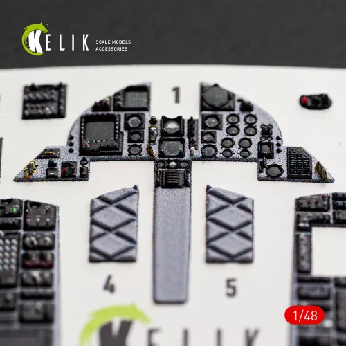 Kelik F-15J (Late) - interior 3D decals for Hasegawa - 3D belsőtér-részletező matricakészlet