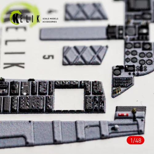 Kelik F-15J (Late) - interior 3D decals for Hasegawa - 3D belsőtér-részletező matricakészlet