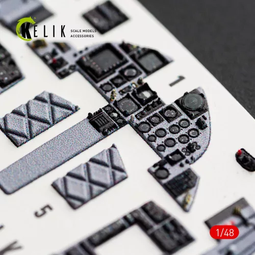 Kelik F-15J (Late) - interior 3D decals for Hasegawa - 3D belsőtér-részletező matricakészlet