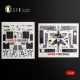 Kelik F-15DJ Eagle - interior 3D decals for Hasegawa - 3D belsőtér-részletező matricakészlet