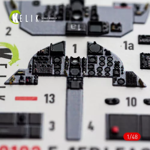 Kelik F-15DJ Eagle - interior 3D decals for Hasegawa - 3D belsőtér-részletező matricakészlet