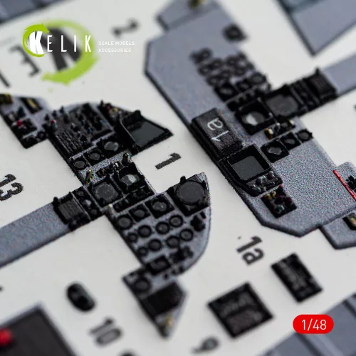 Kelik F-15DJ Eagle - interior 3D decals for Hasegawa - 3D belsőtér-részletező matricakészlet