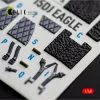 Kelik F-15DJ Eagle - interior 3D decals for Hasegawa - 3D belsőtér-részletező matricakészlet