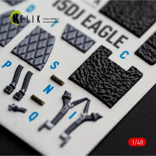 Kelik F-15DJ Eagle - interior 3D decals for Hasegawa - 3D belsőtér-részletező matricakészlet
