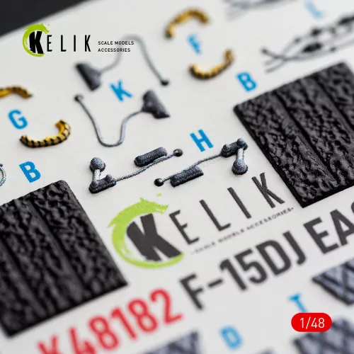 Kelik F-15DJ Eagle - interior 3D decals for Hasegawa - 3D belsőtér-részletező matricakészlet