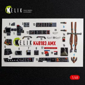   Kelik AMX - interior 3D decals for Hobby Boss - 3D belsőtér-részletező matricakészlet