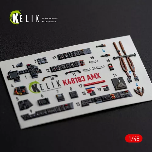 Kelik AMX - interior 3D decals for Hobby Boss - 3D belsőtér-részletező matricakészlet
