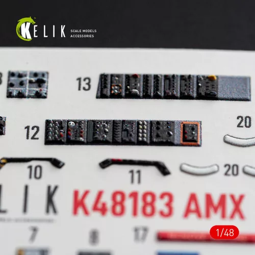 Kelik AMX - interior 3D decals for Hobby Boss - 3D belsőtér-részletező matricakészlet