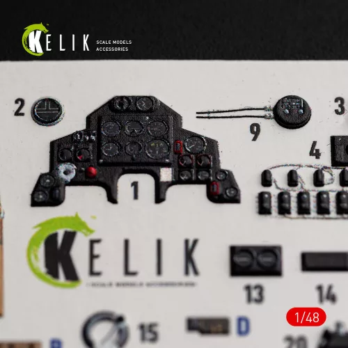 Kelik Defiant F1 - interior 3D decals for Trumpeter - 3D belsőtér-részletező matricakészlet