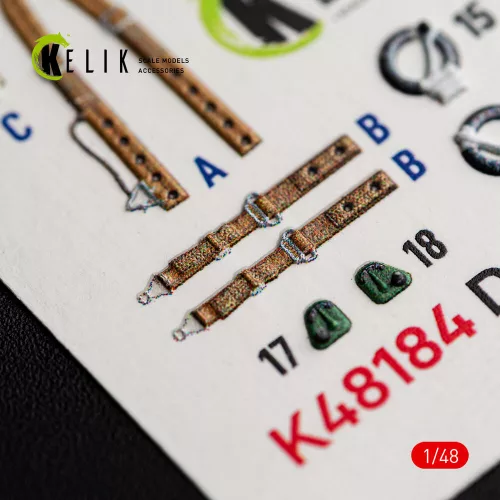 Kelik Defiant F1 - interior 3D decals for Trumpeter - 3D belsőtér-részletező matricakészlet