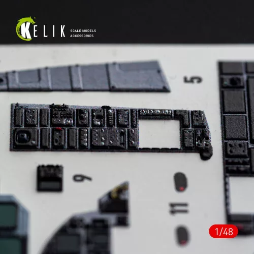 Kelik F-15E (Late) - interior 3D decals for Hasegawa - 3D belsőtér-részletező matricakészlet