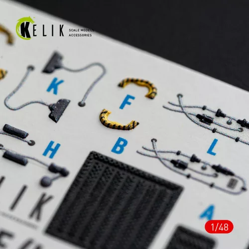 Kelik F-15E (Late) - interior 3D decals for Hasegawa - 3D belsőtér-részletező matricakészlet