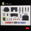 Kelik F-35B - interior 3D decals for Italeri - 3D belsőtér-részletező matricakészlet