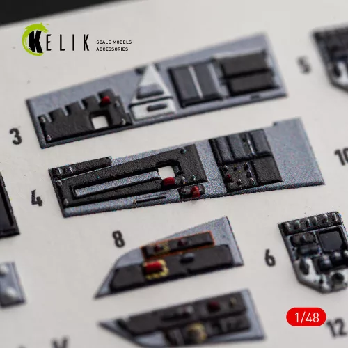 Kelik F-35B - interior 3D decals for Italeri - 3D belsőtér-részletező matricakészlet