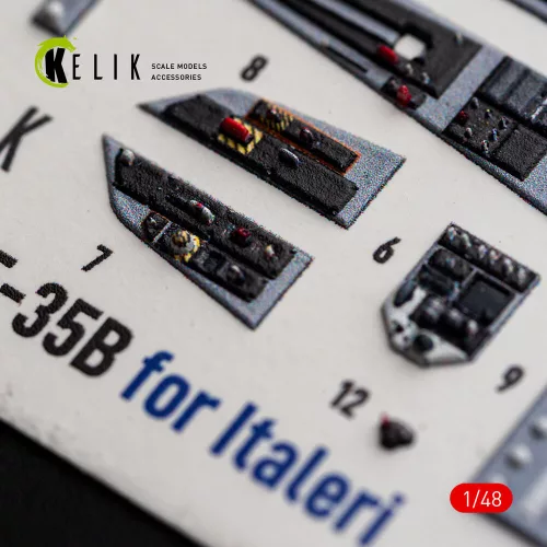 Kelik F-35B - interior 3D decals for Italeri - 3D belsőtér-részletező matricakészlet