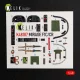 Kelik Mirage F1C/CR - interior 3D decals for Italeri - 3D belsőtér-részletező matricakészlet