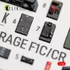Kelik Mirage F1C/CR - interior 3D decals for Italeri - 3D belsőtér-részletező matricakészlet