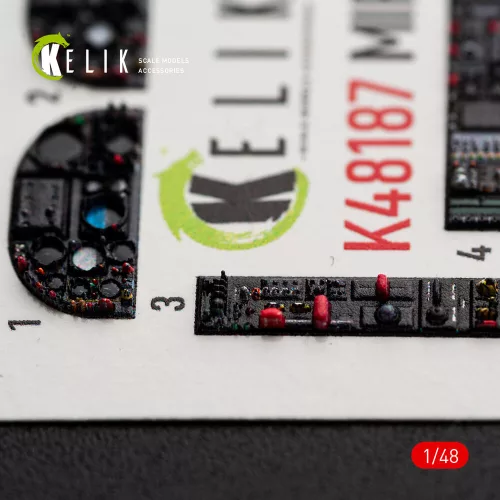 Kelik Mirage F1C/CR - interior 3D decals for Italeri - 3D belsőtér-részletező matricakészlet