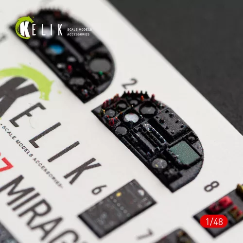 Kelik Mirage F1C/CR - interior 3D decals for Italeri - 3D belsőtér-részletező matricakészlet