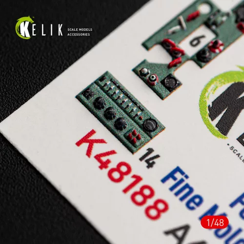 Kelik A6M5a - interior 3D decals for Fine Molds - 3D belsőtér-részletező matricakészlet