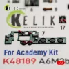 Kelik A6M2b Zero - interior 3D decals for Academy - 3D belsőtér-részletező matricakészlet