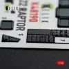 Kelik F-22 Raptor - interior 3D decals for Hasegawa - 3D belsőtér-részletező matricakészlet