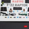 Kelik F-22 Raptor - interior 3D decals for Hasegawa - 3D belsőtér-részletező matricakészlet