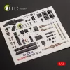 Kelik He-111 H-16 - interior 3D decals for ICM - 3D belsőtér-részletező matricakészlet
