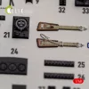 Kelik He-111 H-16 - interior 3D decals for ICM - 3D belsőtér-részletező matricakészlet