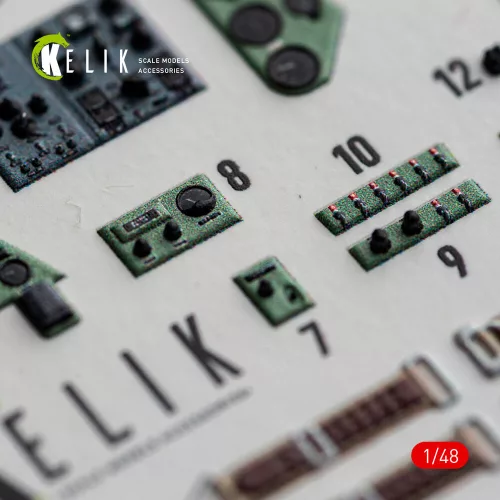 Kelik Aichi D3A2 Val - interior 3D decals for Wingsy Kits - 3D belsőtér-részletező matricakészlet